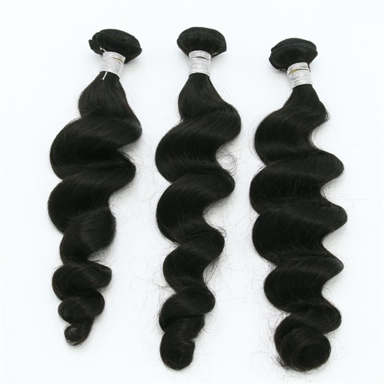 Brazilian Hair Extensions Bundles 7A Loose Curly Thick End